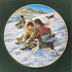 *The Race* Decorative Plate by Nori Peter